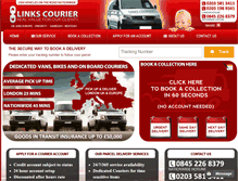 Tablet Screenshot of linkscourier.com